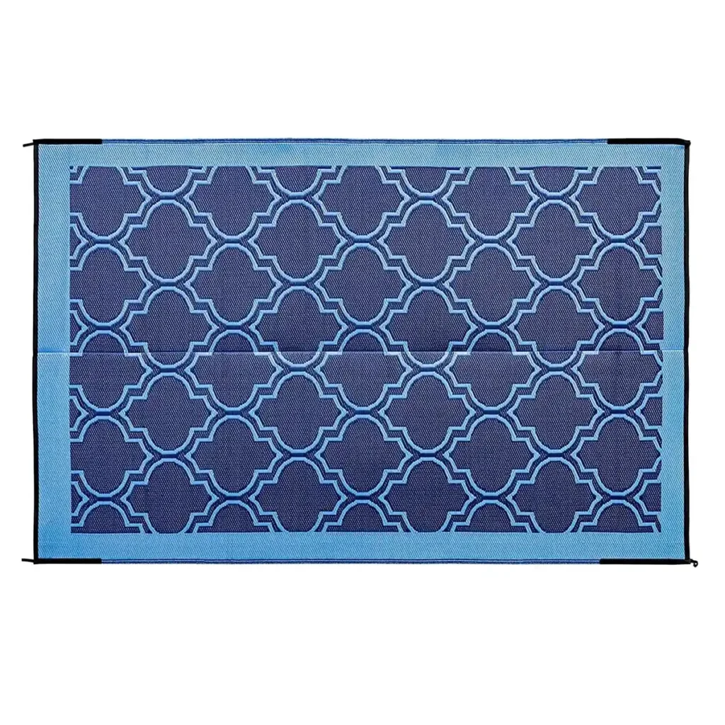 Camco: Camco outdoor patio mat black and grey design