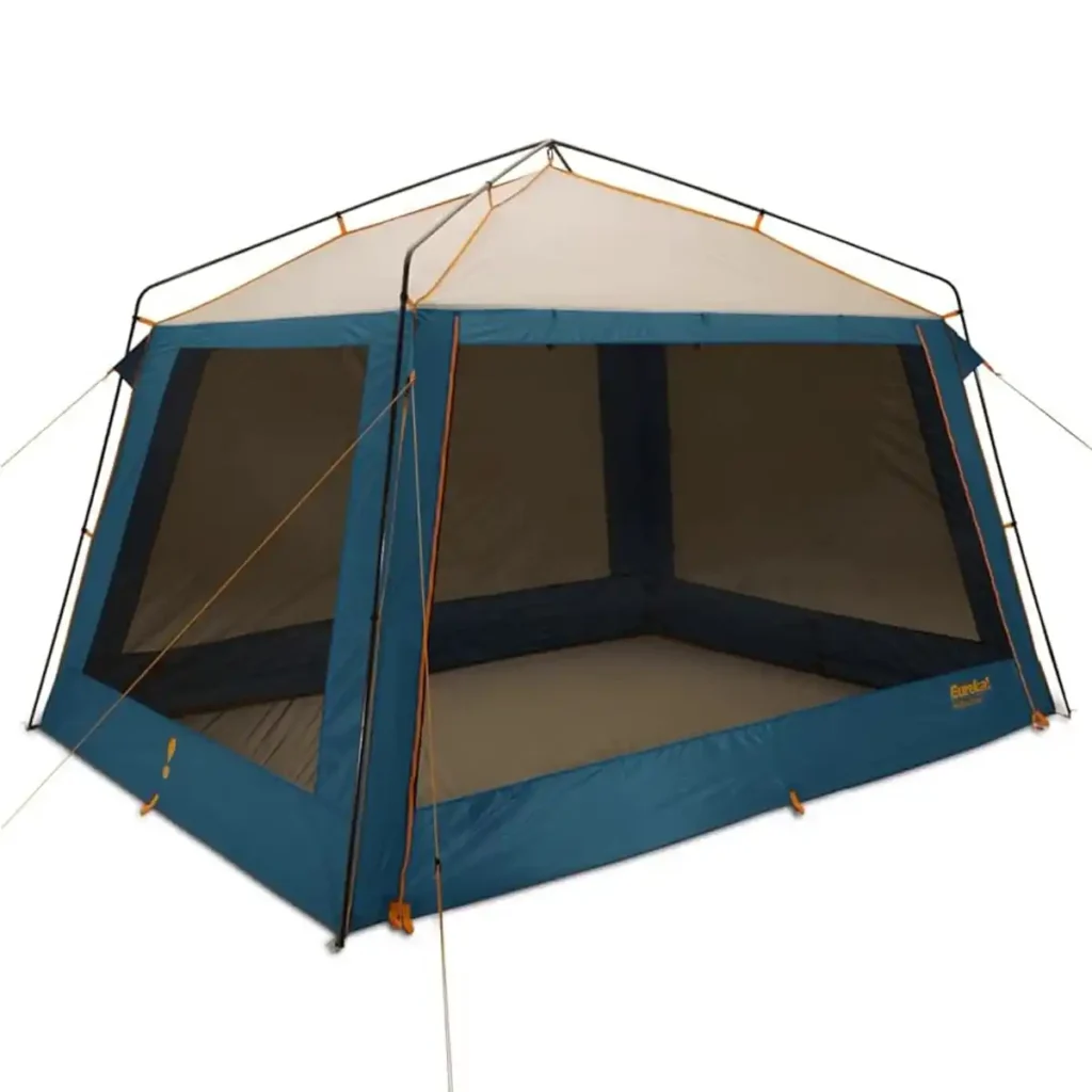 Eureka Northern Breeze screen house with rain flaps down