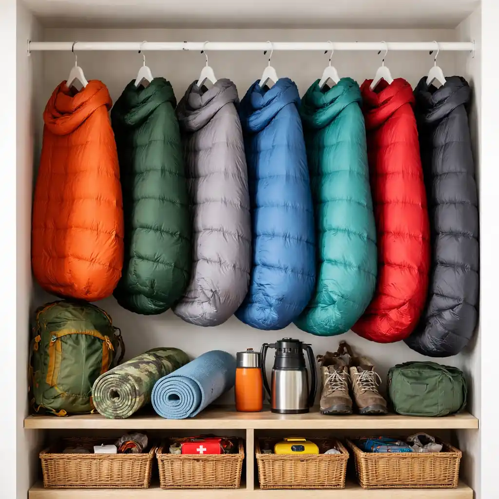 how to store camping gear