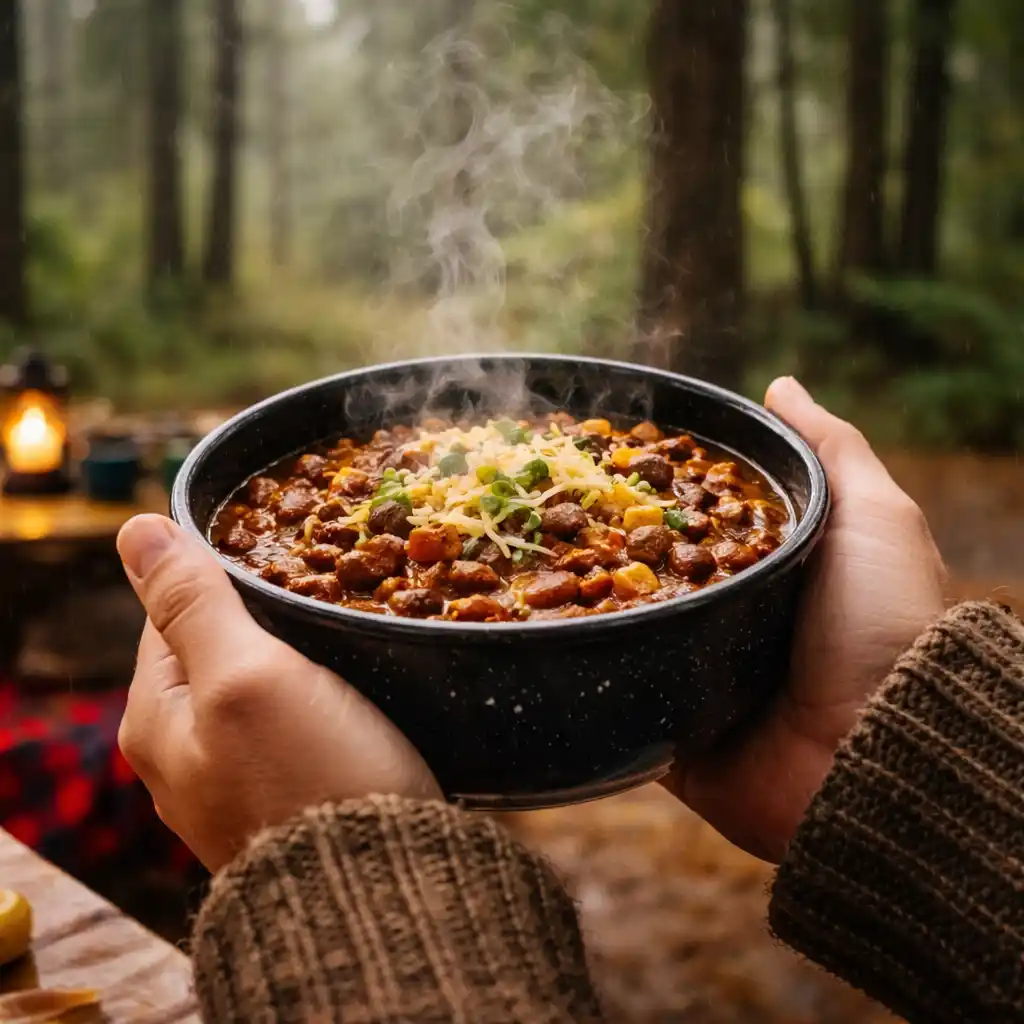 camping in the rain