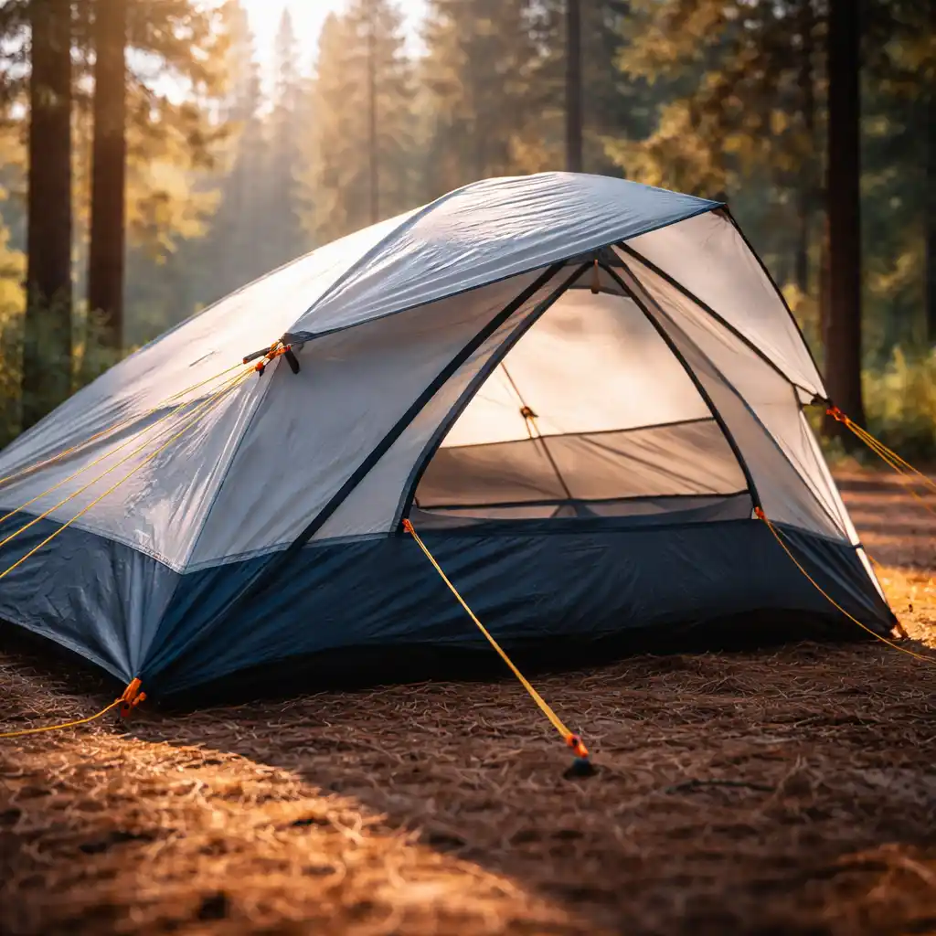 Properly guyed out tent rainfly for better ventilation
