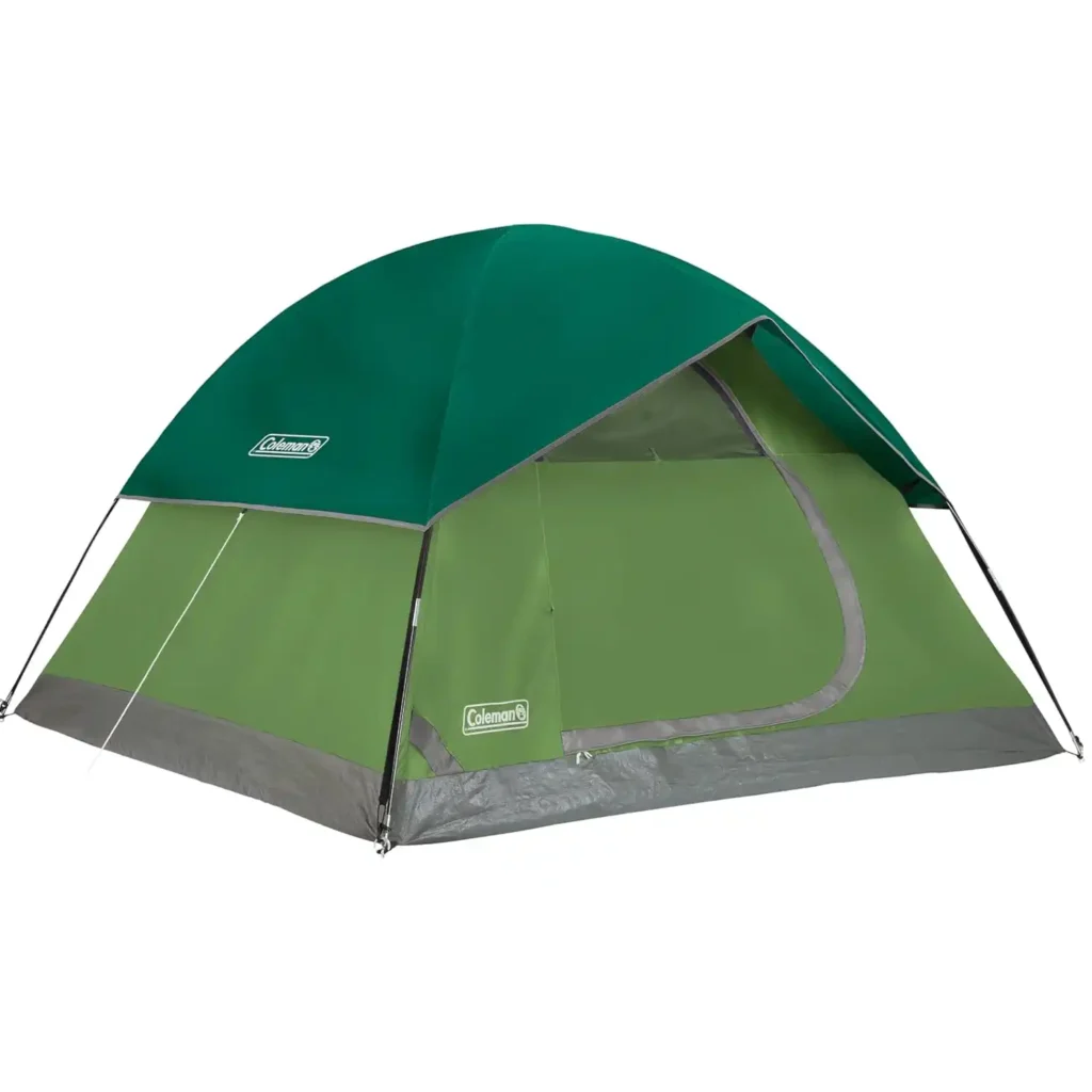 Coleman Sundome budget camping tent for first time campers