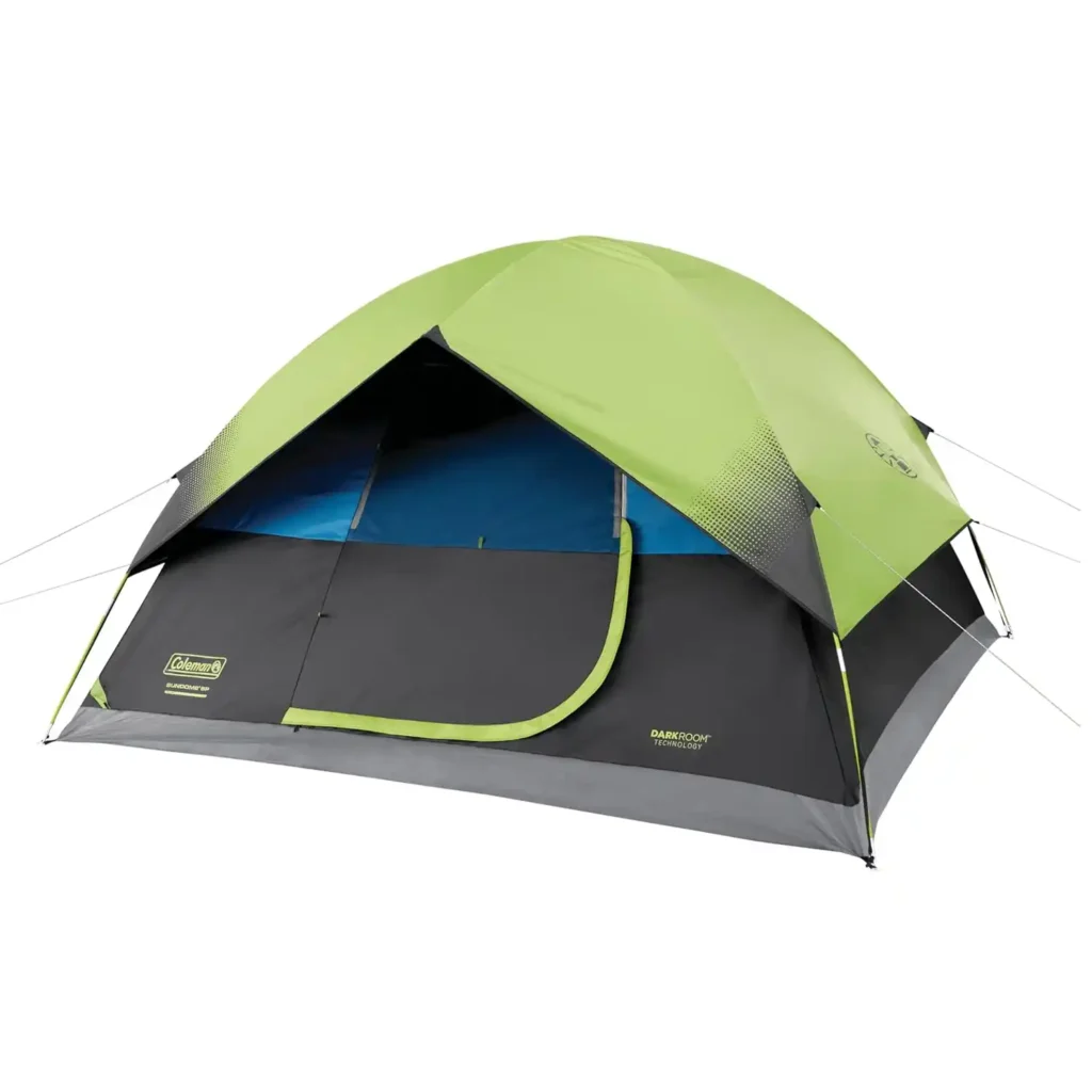 Coleman WeatherMaster 6 person family camping tent with rainfly