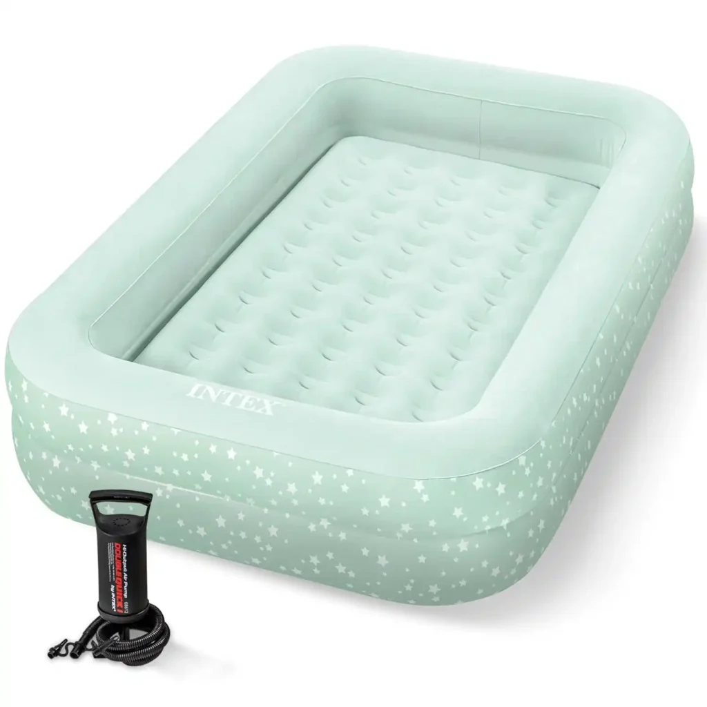Intex kids travel air bed with high side rails