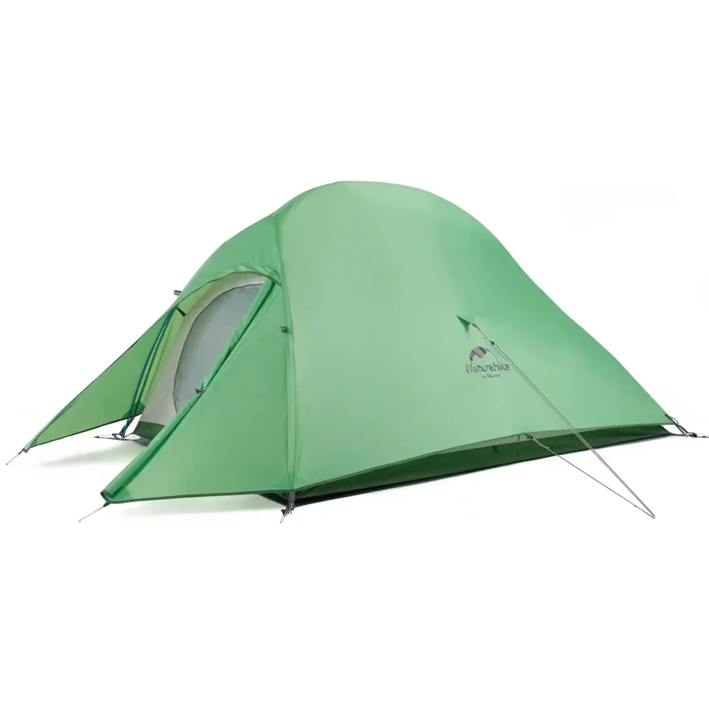Naturehike Cloud-Up 2 ultralight backpacking tent with aluminum poles and 3.8 lbs weight under $200