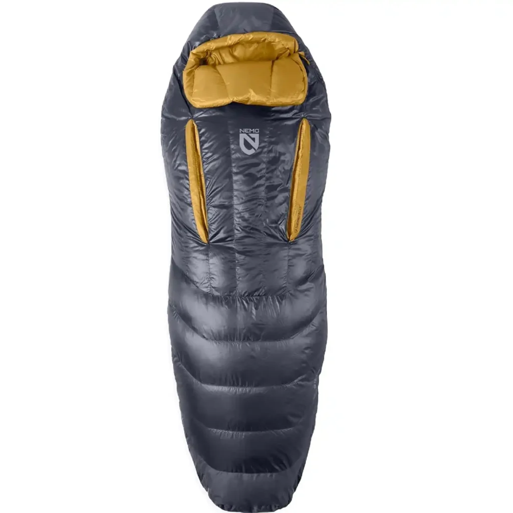 Nemo Sonic negative 20 degree winter sleeping bag with Thermo-Gills for temperature regulation