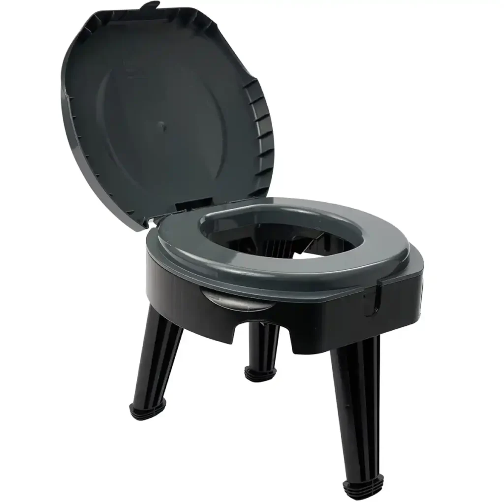 Reliance Luggable Loo bucket toilet with seat