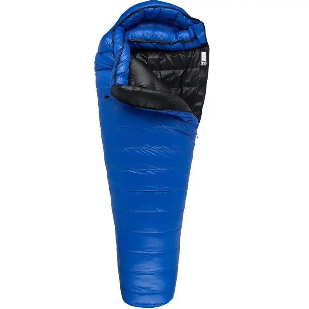 Western Mountaineering Antelope MF 5°F expedition sleeping bag with 850 plus fill power down