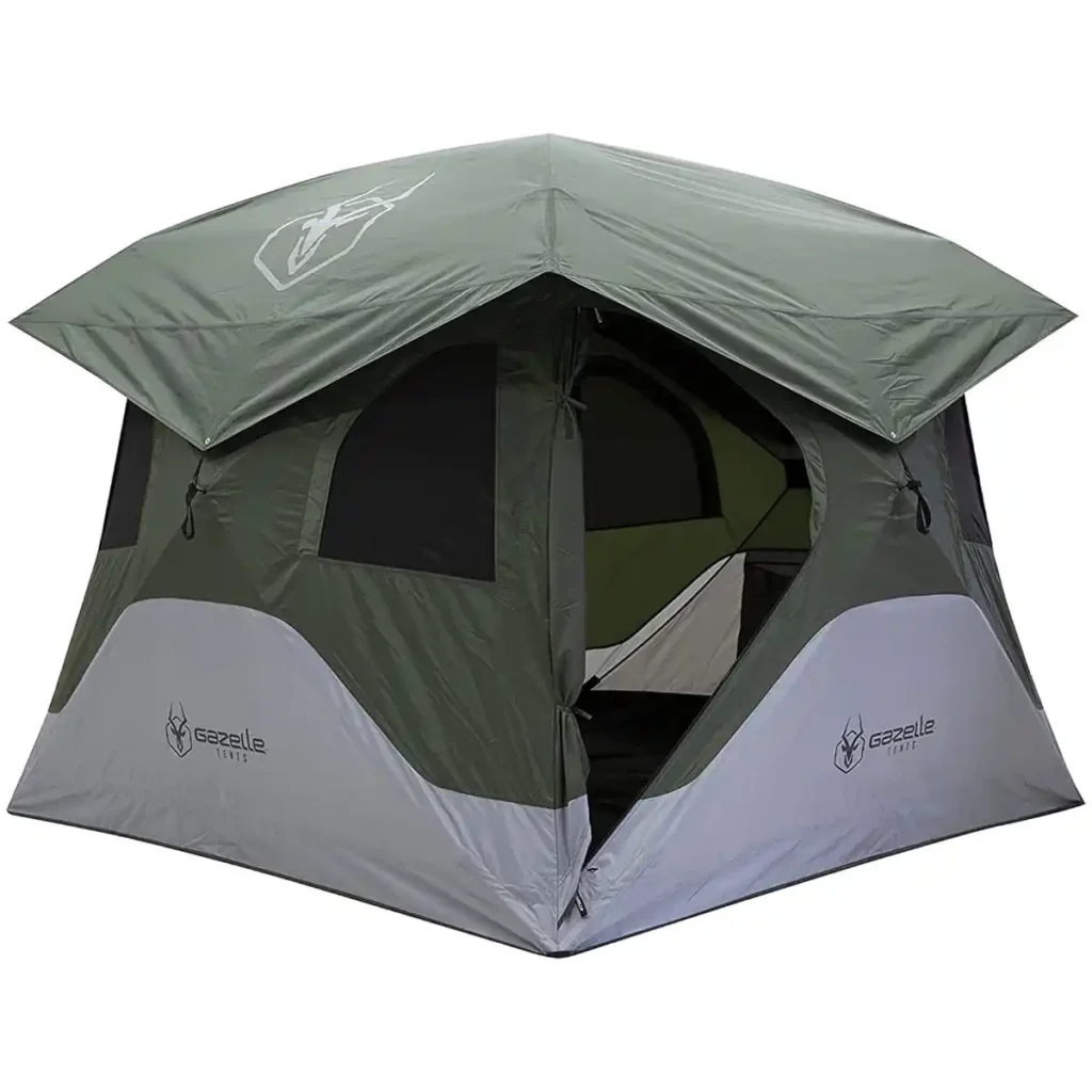 Gazelle T4 Hub Tent orange pop up tent for tall people
