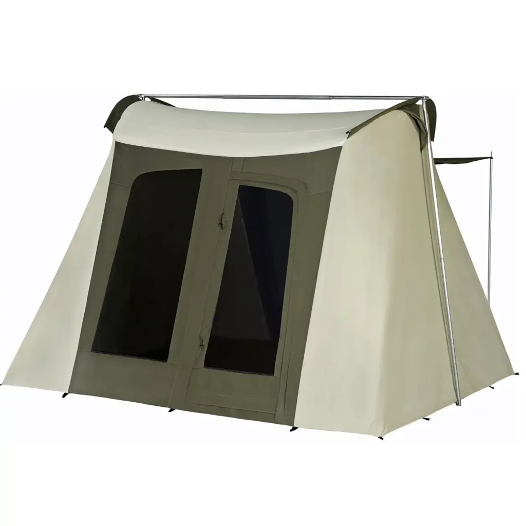 Breathable Hydra-Shield cotton canvas of the Kodiak Canvas Flex-Bow naturally transmitting vapor to prevent condensation.