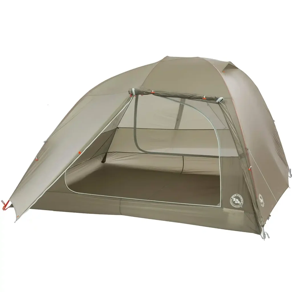 High-volume vertical walls of Big Agnes Copper Spur HV UL4 preventing contact condensation for family camping in 2026