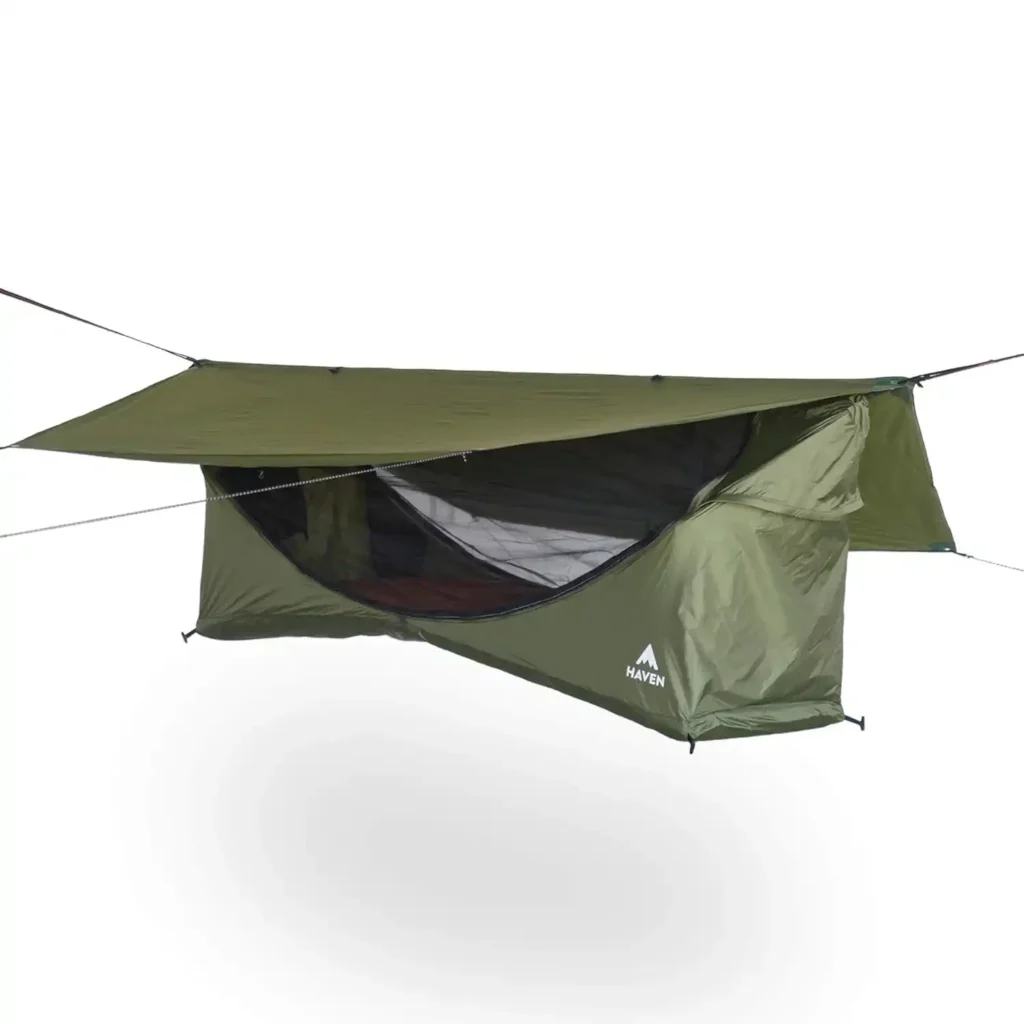Haven lay flat hammock tent for camping flat sleeping system setup