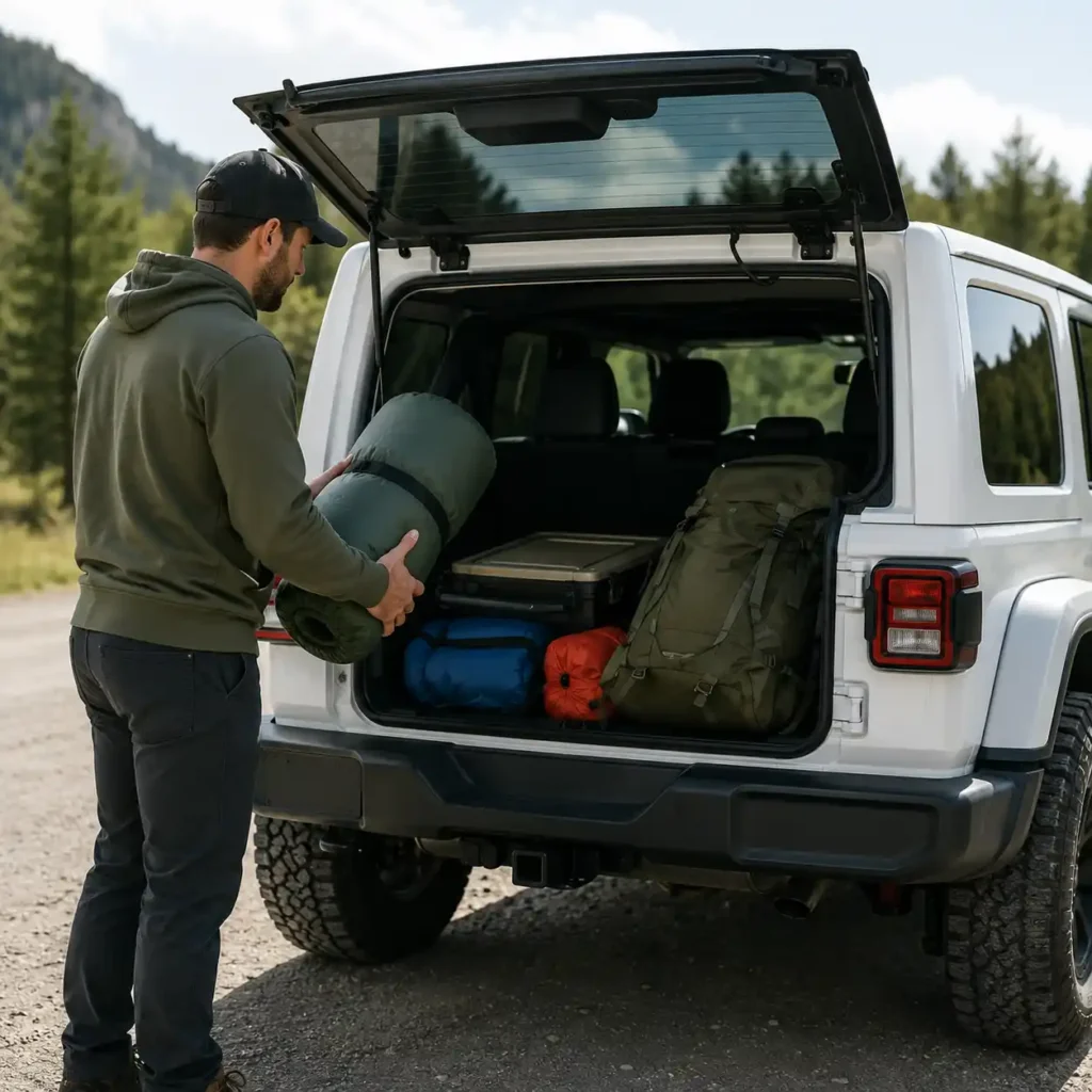 how to pack a car for camping