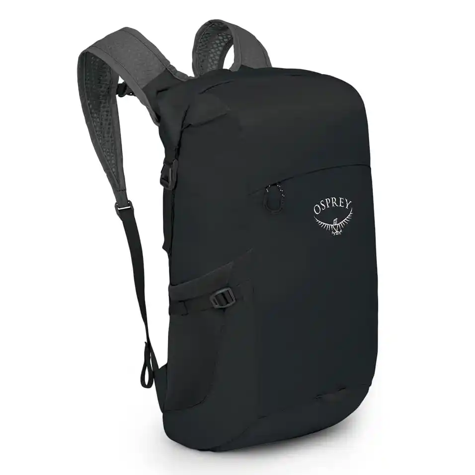 Osprey ultralight dry sack packed inside a kayak during a paddle camping trip
