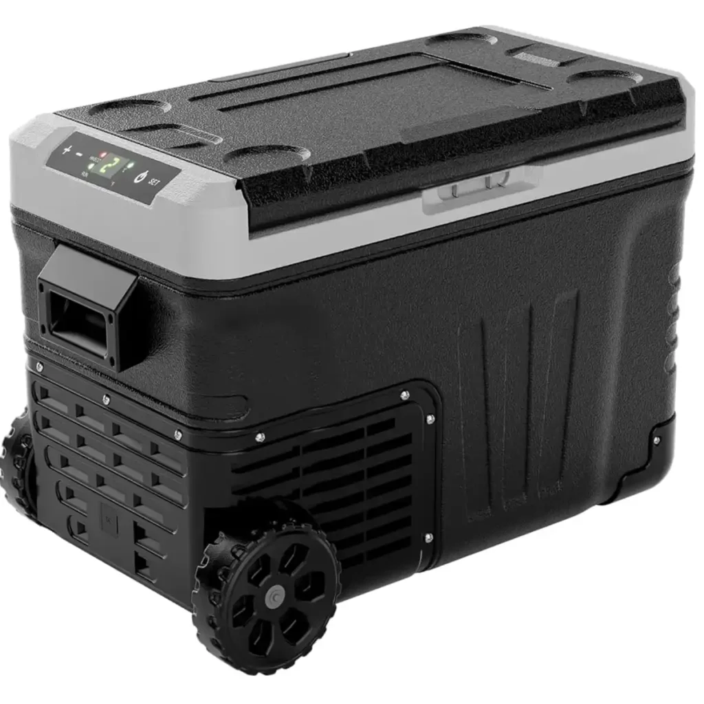 EUHOMY 37 Quart portable camping refrigerator with compressor cooling for weekend camping and car camping