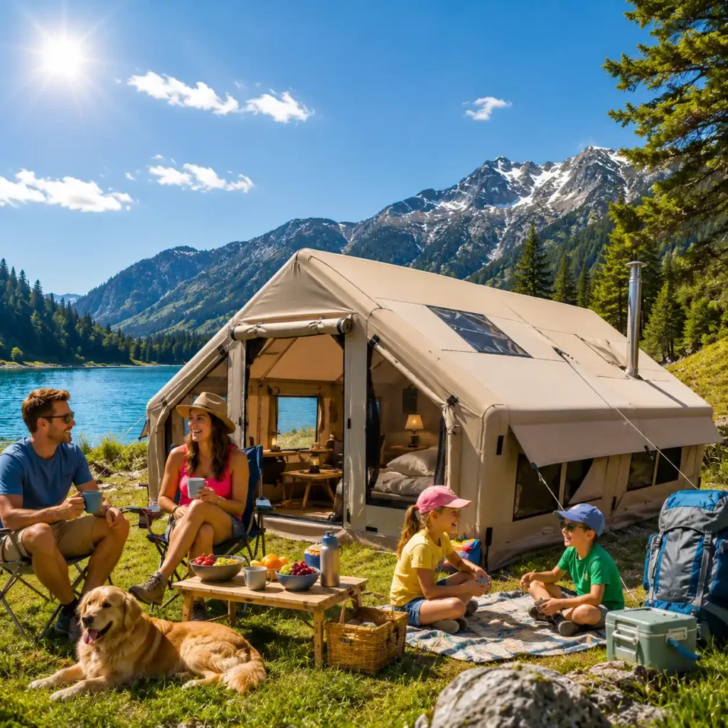 best inflatable camping tents for hot weather
