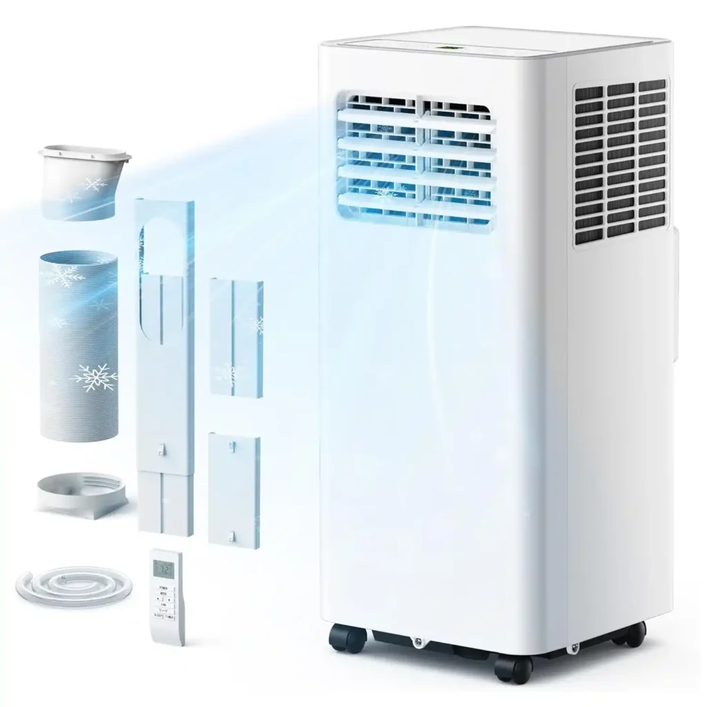 EUHOMY portable air conditioner for camping featured as the Best Budget choice for family camping, weekend trips, and campground camping with electrical hookups.