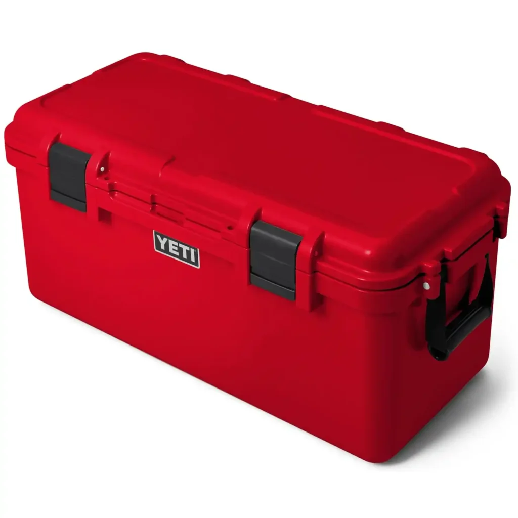 YETI LoadOut GoBox 60 premium camping storage box with weather-resistant construction for camping, overlanding, and outdoor adventures
