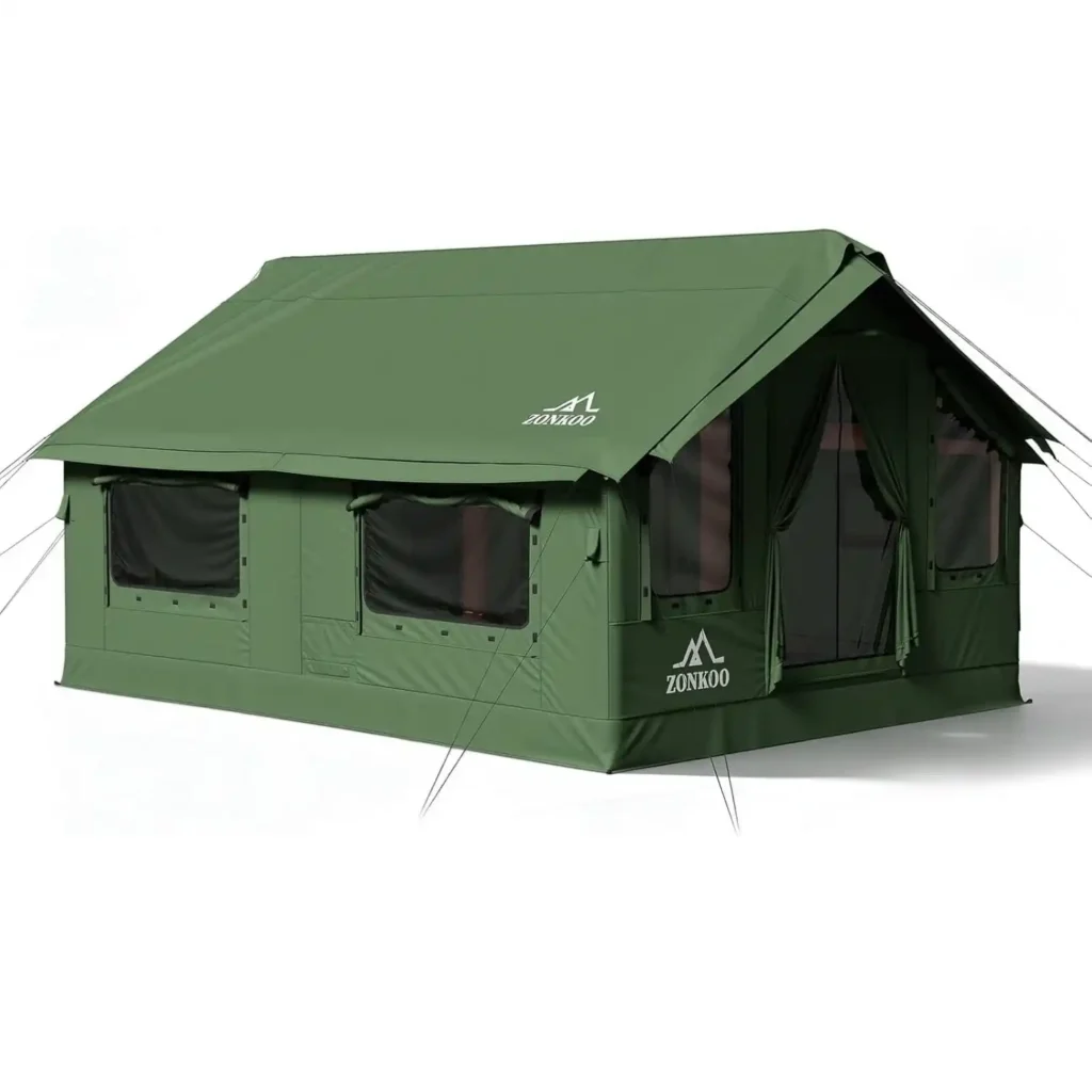 Zonkoo Inflatable Tent Vega premium inflatable camping tent for family camping and windy conditions