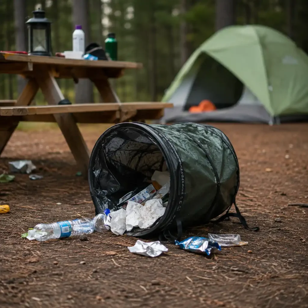 Common camping trash can mistakes when choosing an outdoor garbage bin